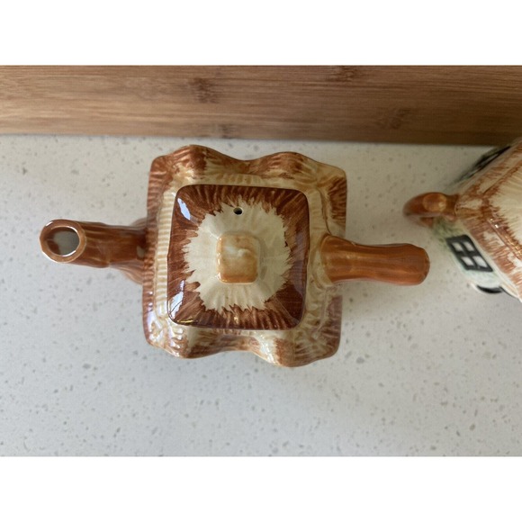 Teapot Creamer Sugar Set Cottage Ware Kensington England Original 1960's‎ - Picture 4 of 13